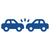 Icon für Leistungsdarstellung - Verkehrsunfall